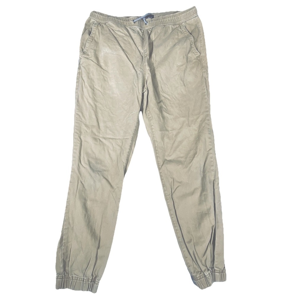 Aeropostale Joggers Medium Brown Pants Casual Drawstring Loose  Tapered 3 Pair - Picture 3 of 11